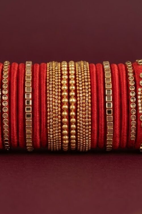 Red silk thread  set