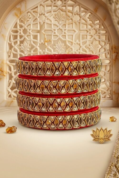 Red silk thread kade