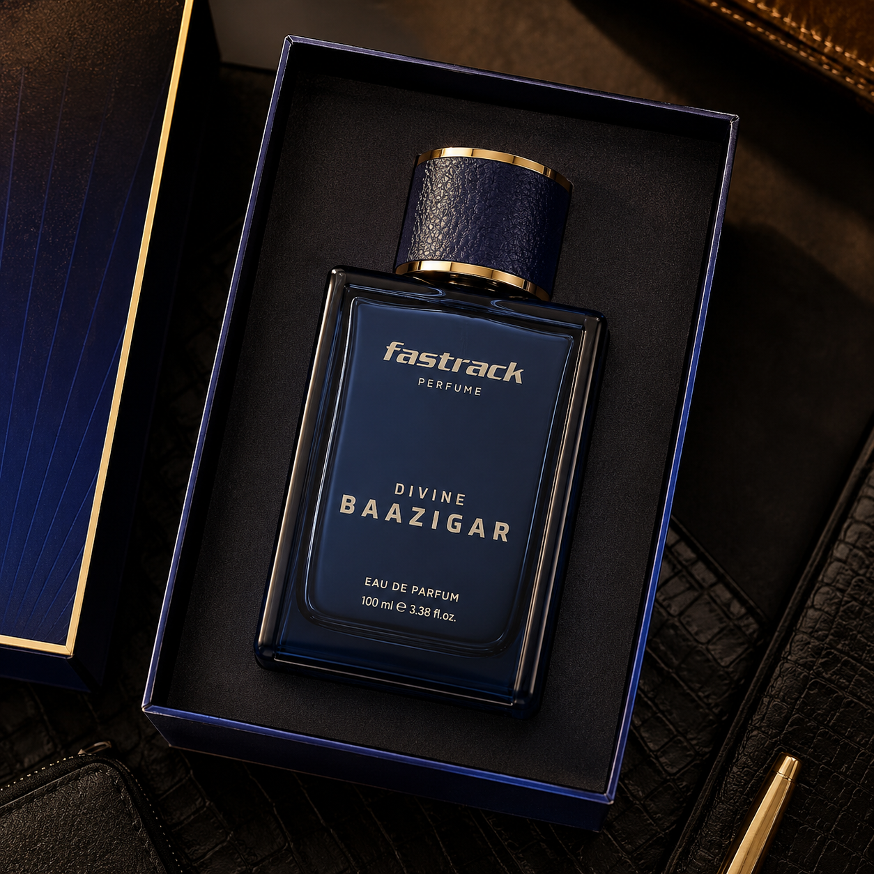 Fastrack Divine Baazigar Long Lasting Fresh Woody Men's Perfume 100ml - Image 4